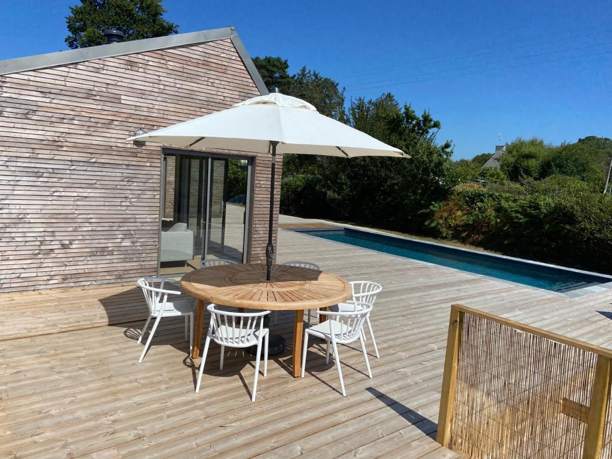 Magnifique villa avec piscine, à 5 min des plages Landunvez Exterior foto