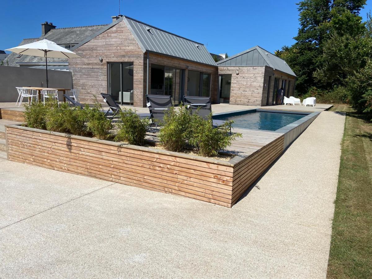 Magnifique villa avec piscine, à 5 min des plages Landunvez Exterior foto
